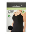 Underwear Kadõn: Black Lace Trim Cotton Camisole Tank Top Set - Comfortable Women's Underwear, Size L