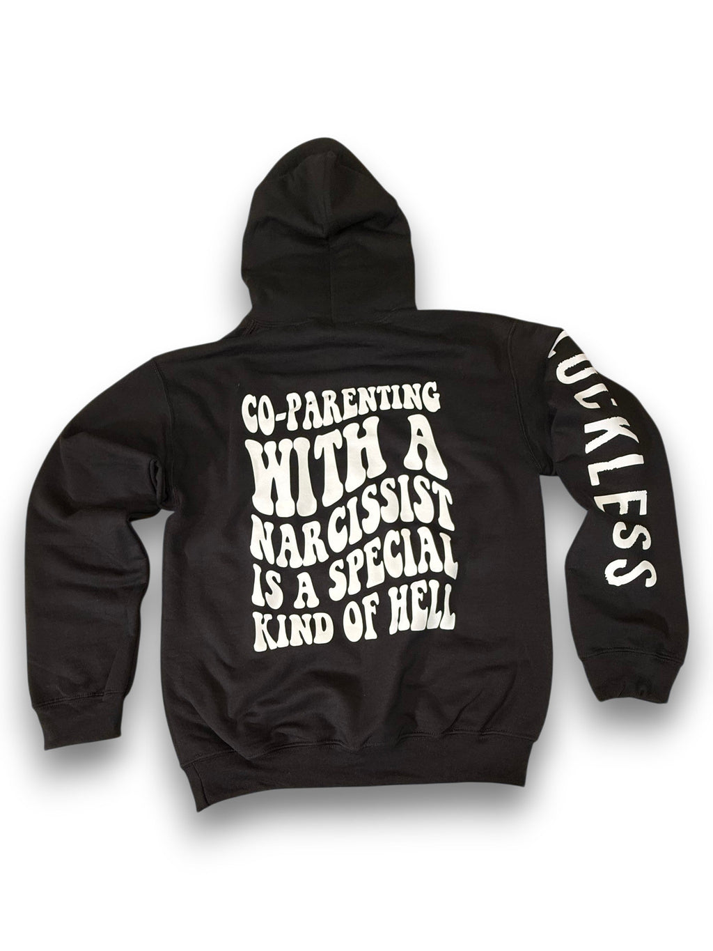 Luckless Outfitters Co-Parenting With A Narcissist Hoodie — main product shot