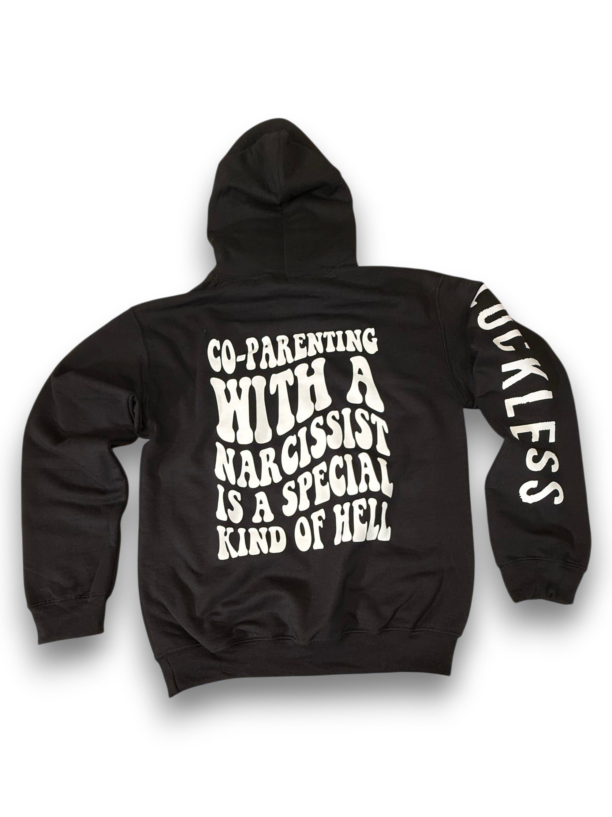 Luckless Outfitters Co-Parenting With A Narcissist Hoodie — main product shot