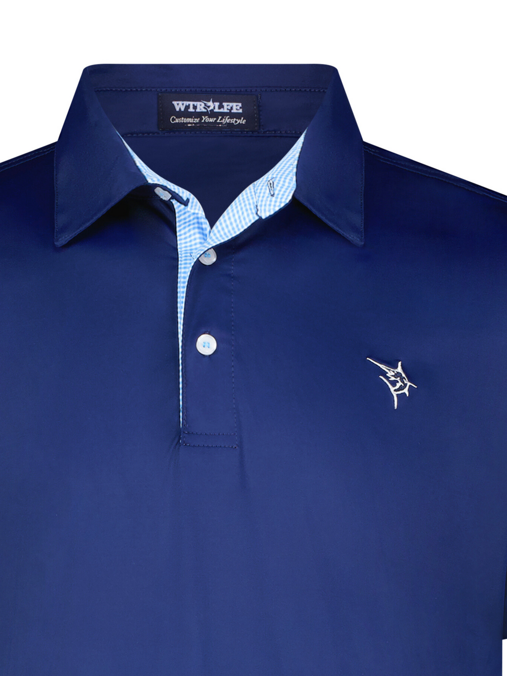 White Water Life Coastline polo navy — side view