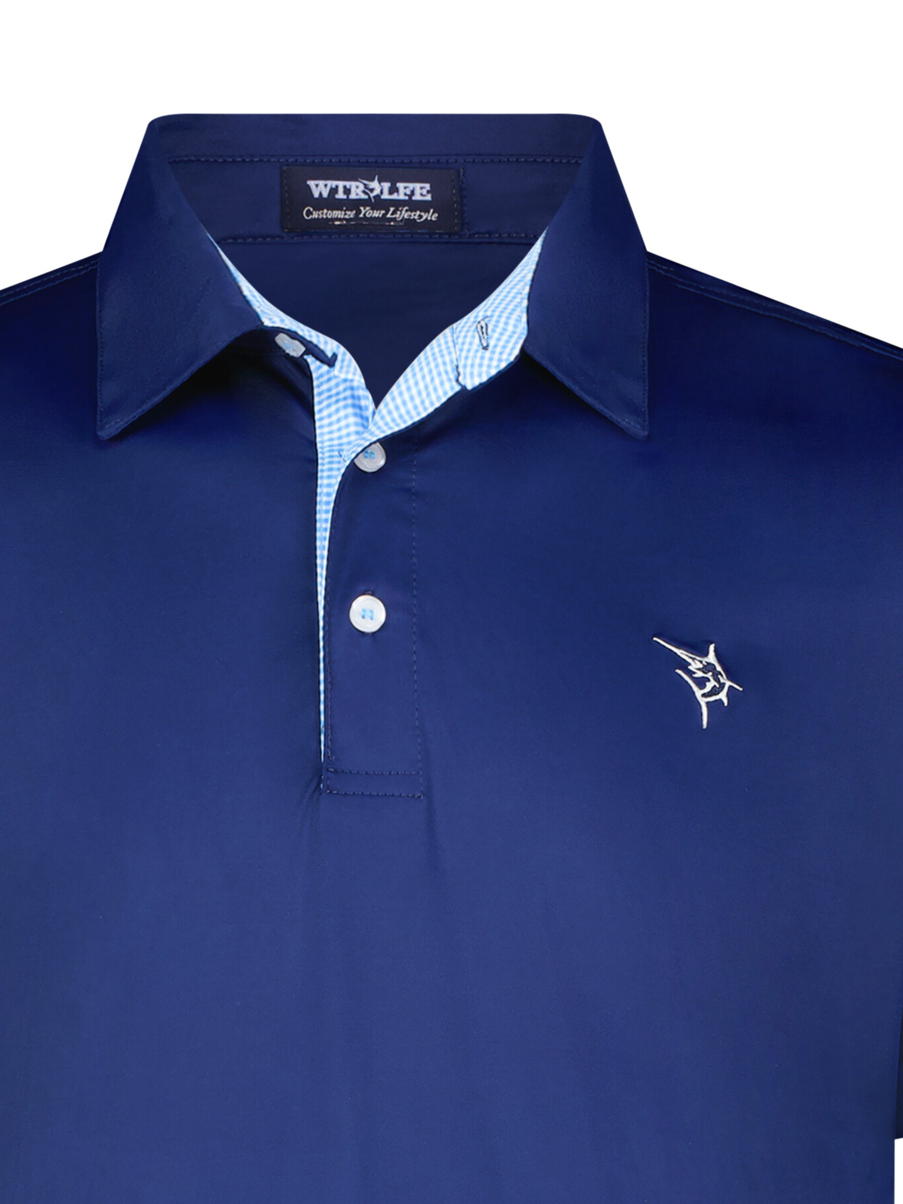 White Water Life Coastline polo navy — side view