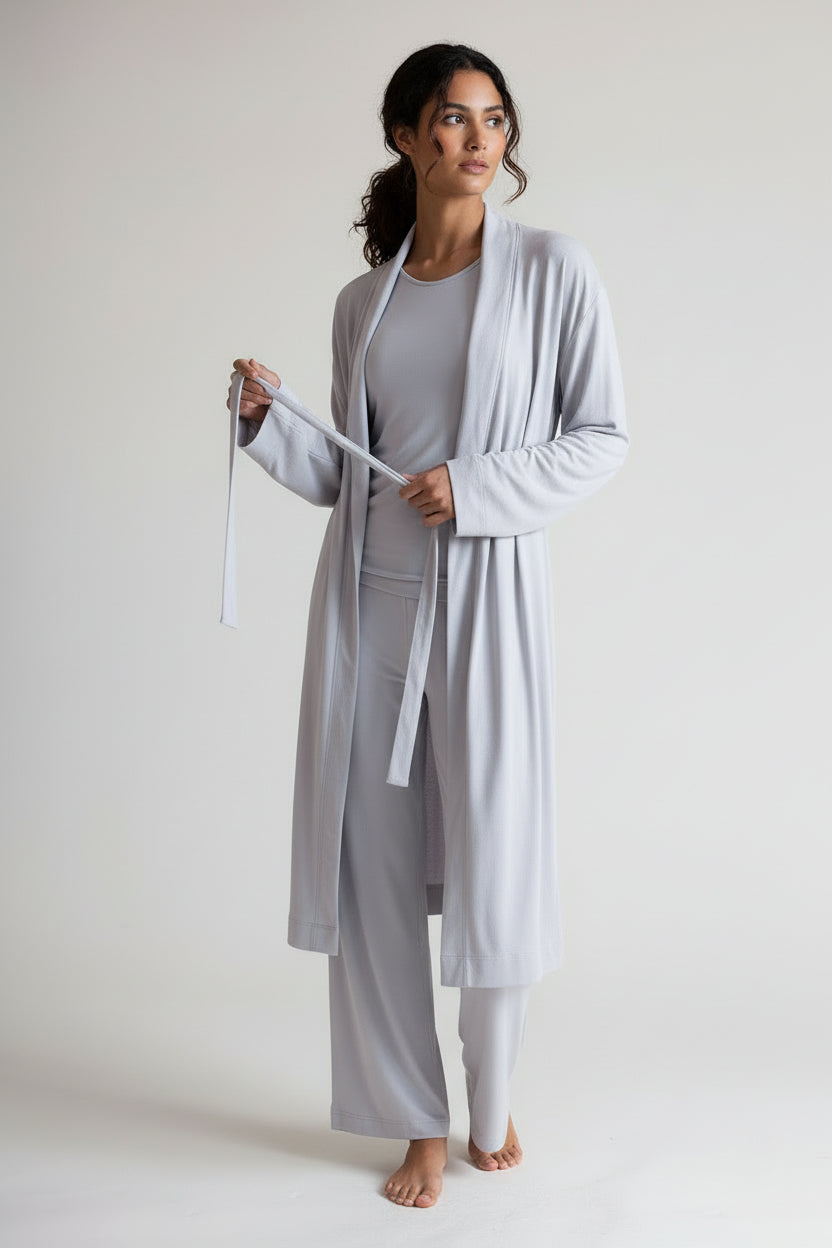 Buki Collagen Lounge Pant - Pearl Grey — alternative angle