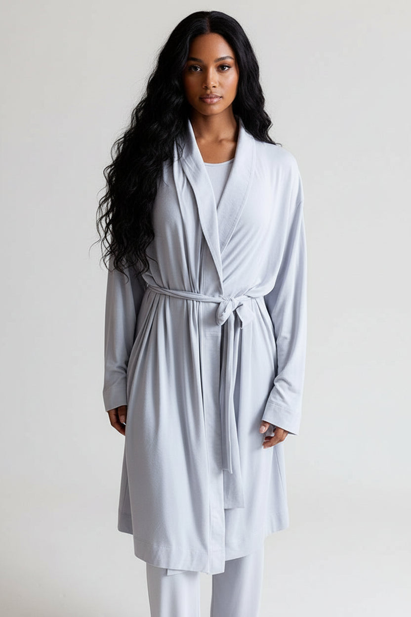Buki Collagen Lounge Robe — lifestyle context