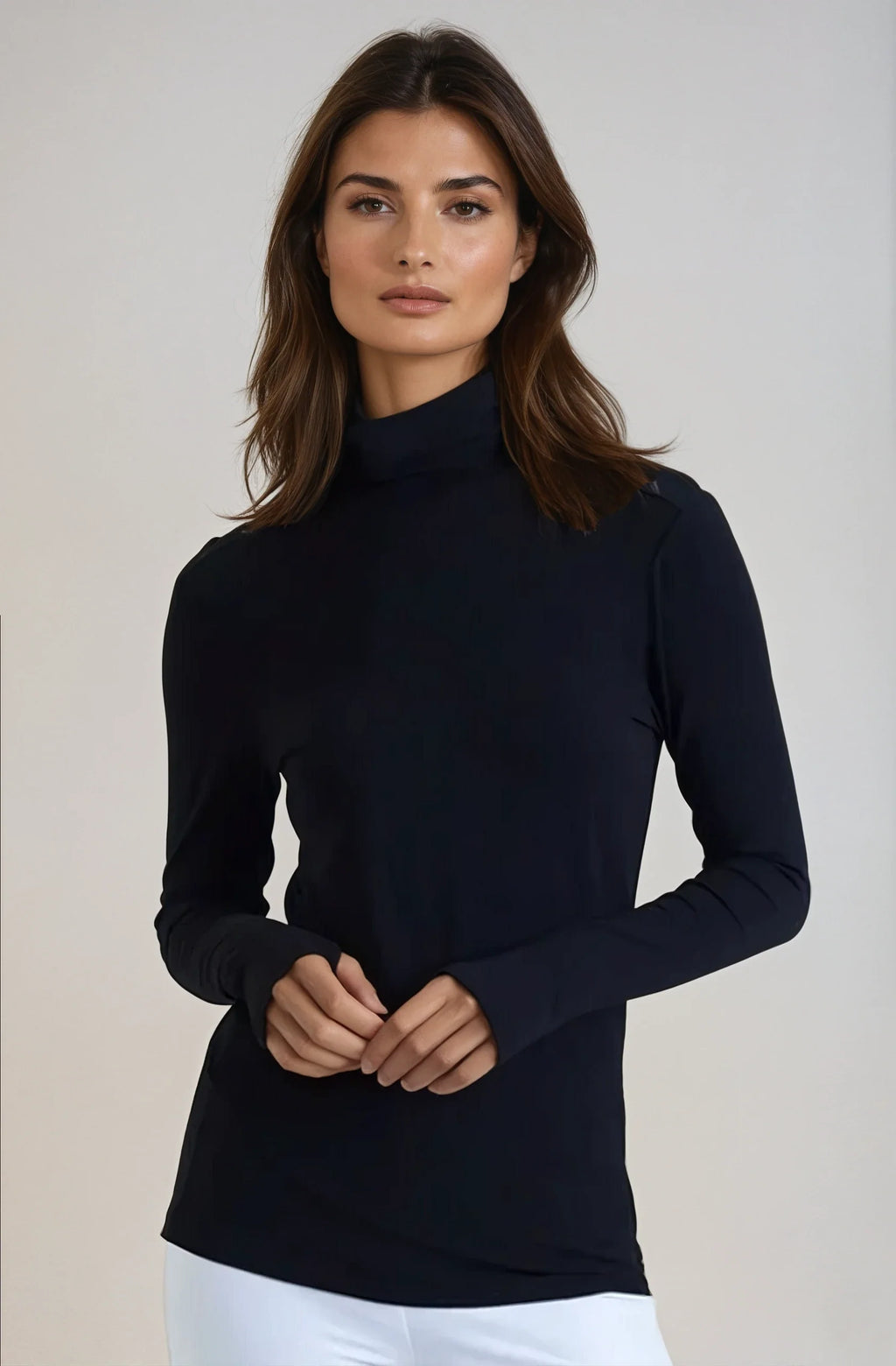 Buki Collagen Turtleneck — in-use photo