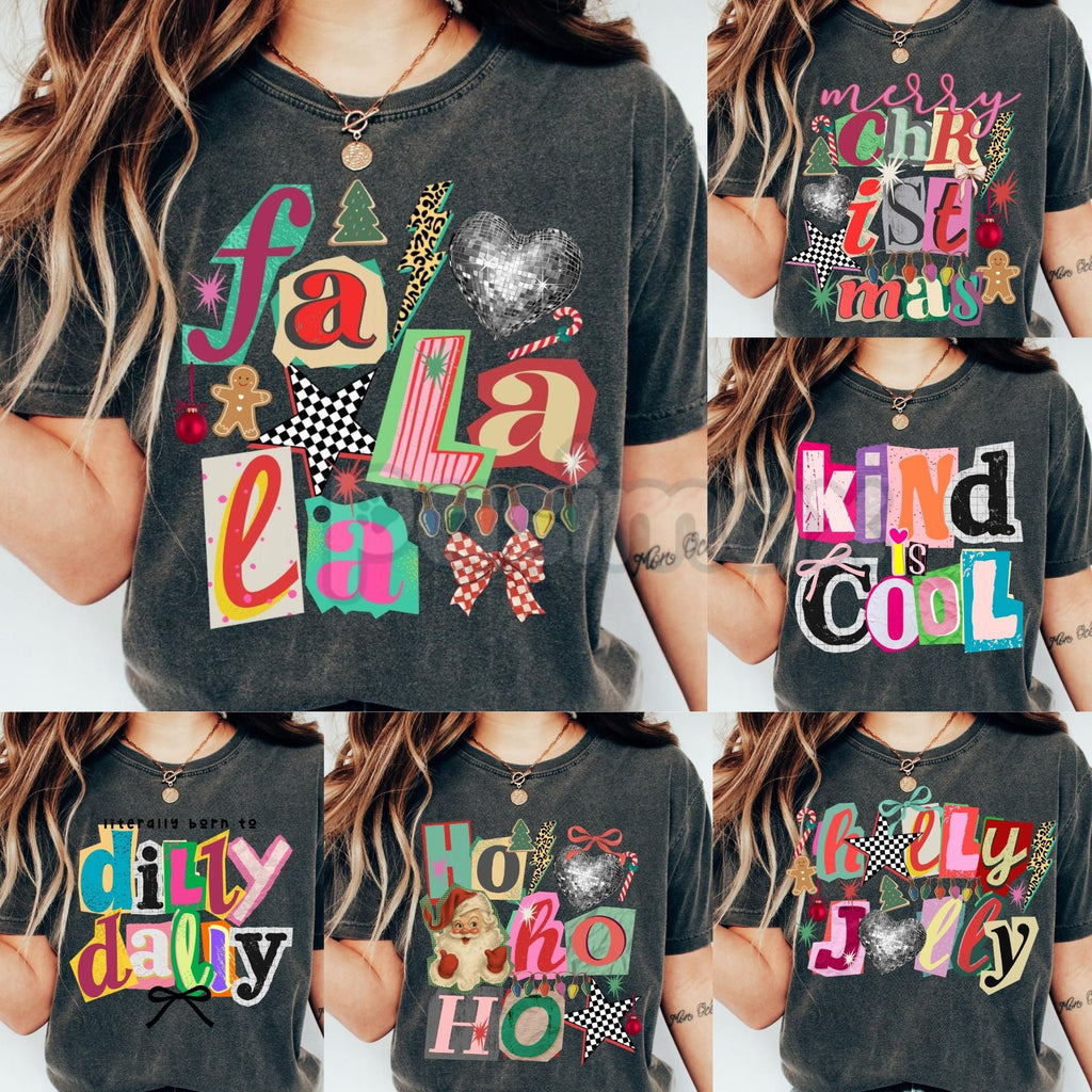 Pasimax Comfort Colors® Christian Faith Y2K T-Shirt – Retro Positivity Collage, Trendy Coquette Aesthetic, Ransom Letter Typo