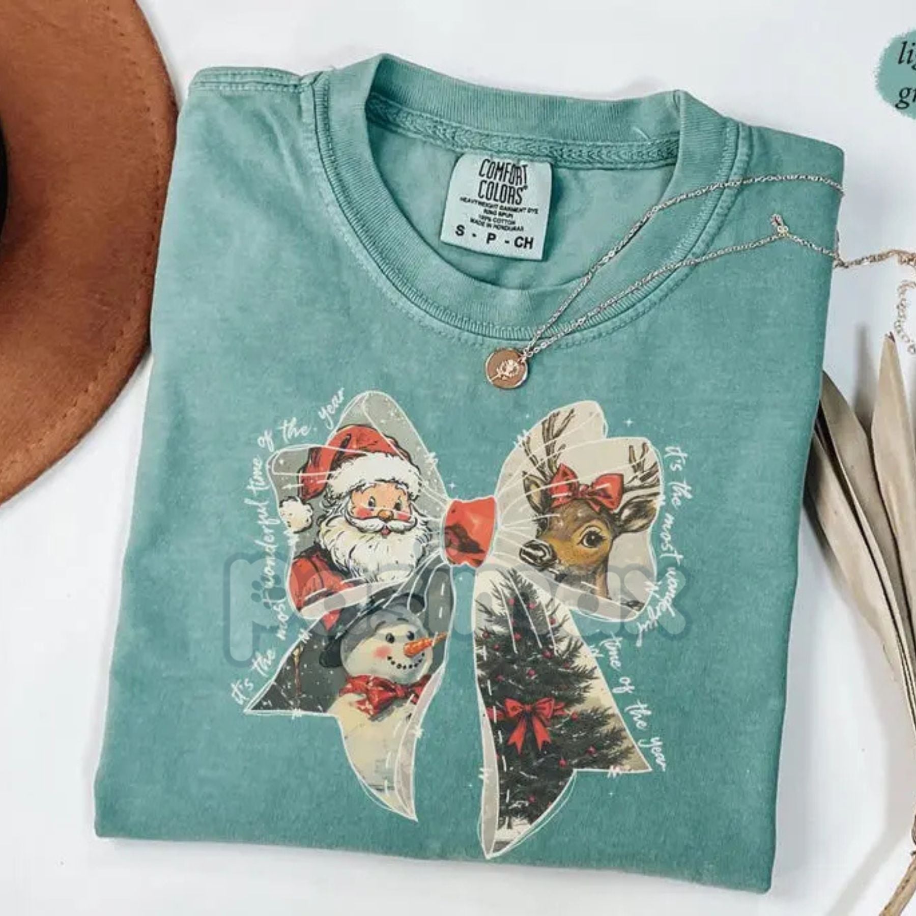 Pasimax Comfort Colors® Cozy Women's Christmas T-Shirt — main product shot