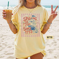 Comfort Colors® Preppy Striped "Spilling The Tea Since 1773" T-Shirt – Funny 4th of July Bow Tee, Cute Boston Tea Party Graphic Shirt, Trendy Patriotic USA Shirt