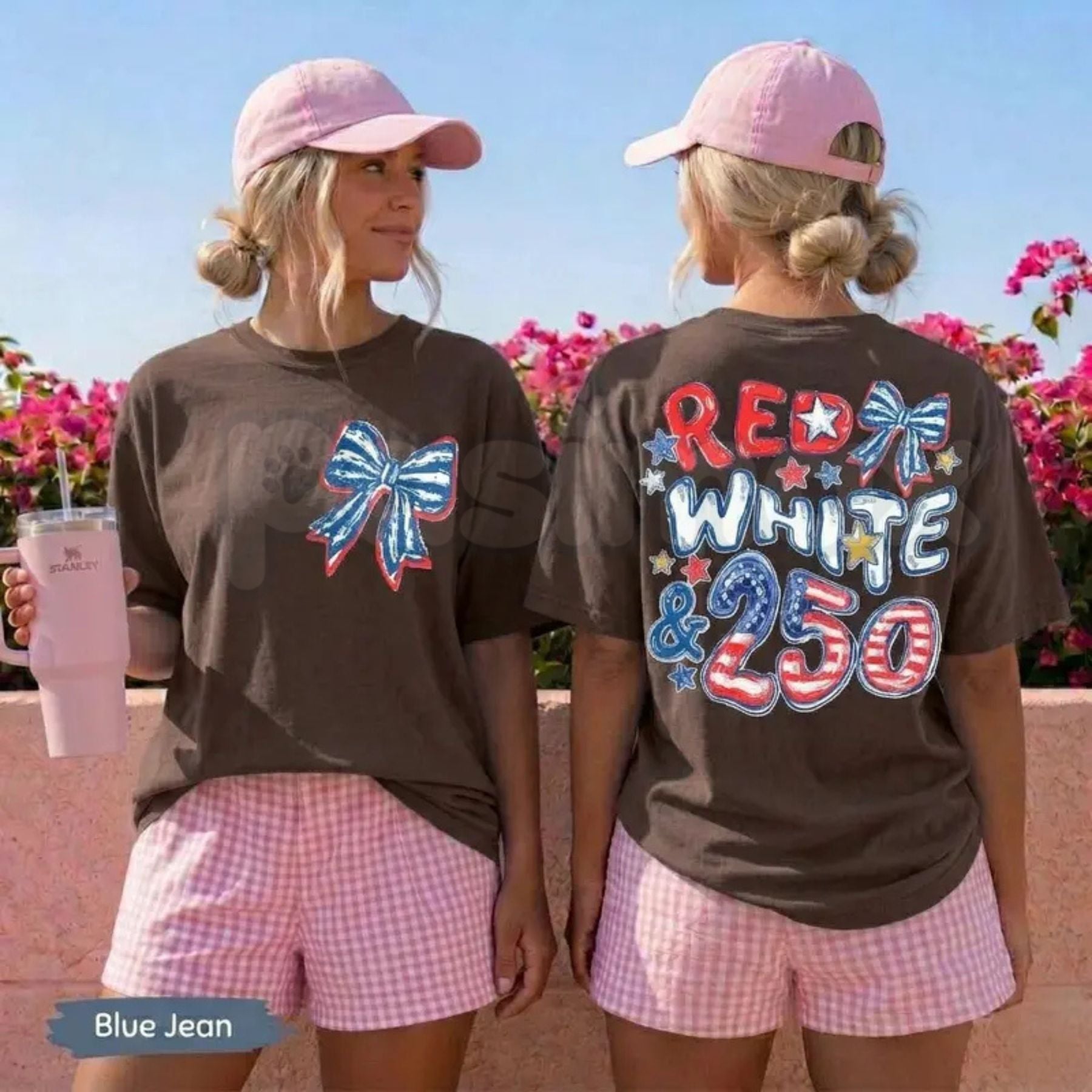 Comfort Colors® Vintage "Red White & 250" America 250th Anniversary T-Shirt – Retro Semiquincentennial Graphic Tee, Trendy Aesthetic Patriotic USA Top