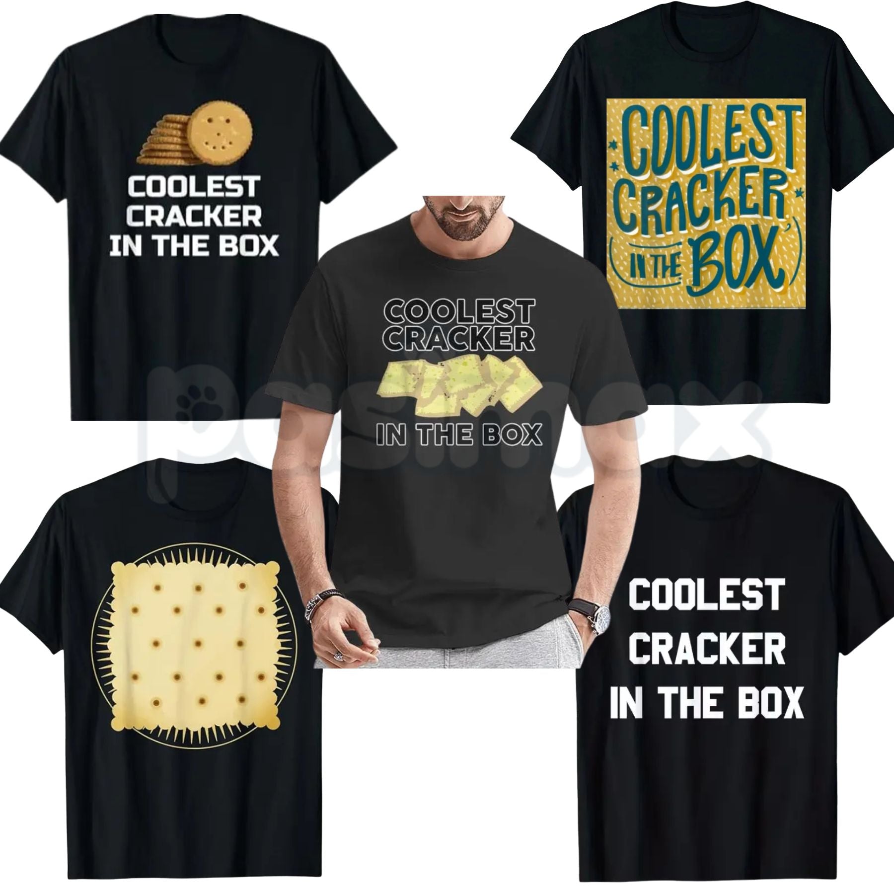 "Coolest Cracker In The Box" T-Shirt – Funny Self-Deprecating Graphic Tee, Remastered Heavy Cotton Witty Statement Top, Soft Lived-In Heavyweight Sarcastic Shirt, Made in USA