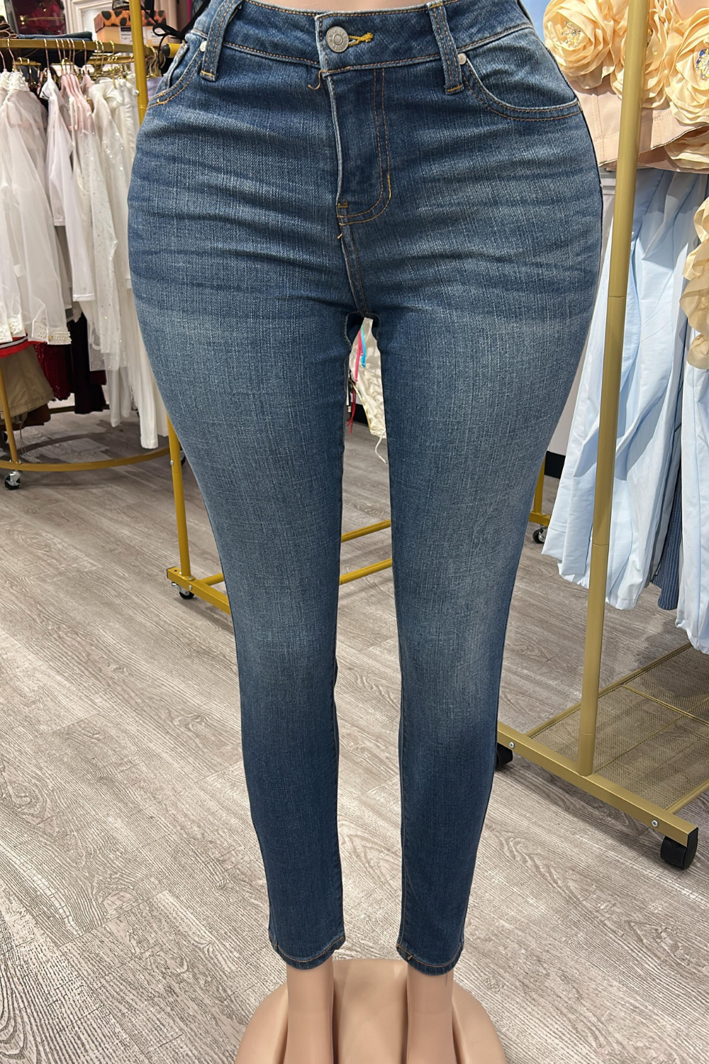 High Waist Skinny Jeans – Stretch Denim Snatch Fit Jeans