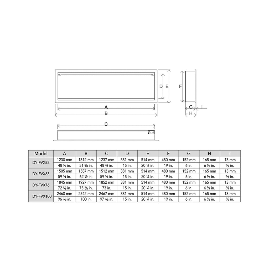 Dynasty Tempo 100-Inch Virtual Linear Electric Fireplace [DY-FVX100] (SAK59234) – SAKSBY WHOLESALE, view 8