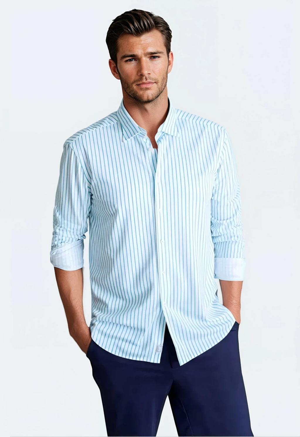 Buki Corsica Stripe Long Sleeve Tech Shirt — main product shot