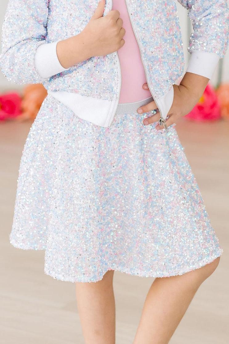 Mila & Rose ® Cotton Candy Sequin Twirl Skort — main product shot