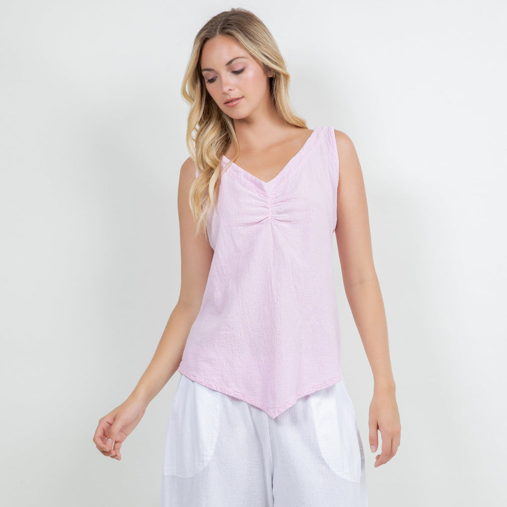 Women's 100% Cotton Gauze Dominica Tank Top