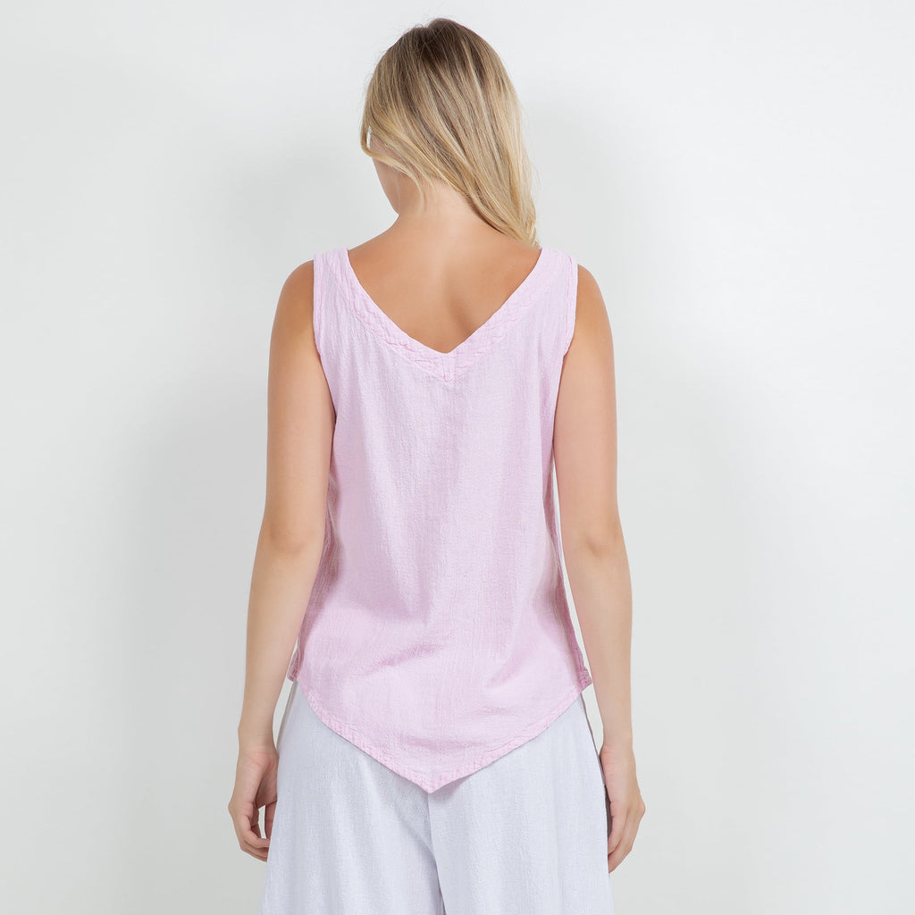 Women's 100% Cotton Gauze Dominica Tank Top