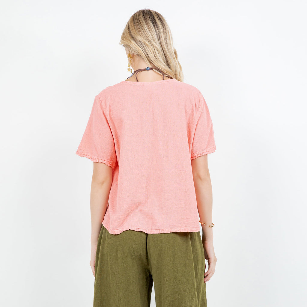 Women's 100% Cotton Gauze Turtle Top