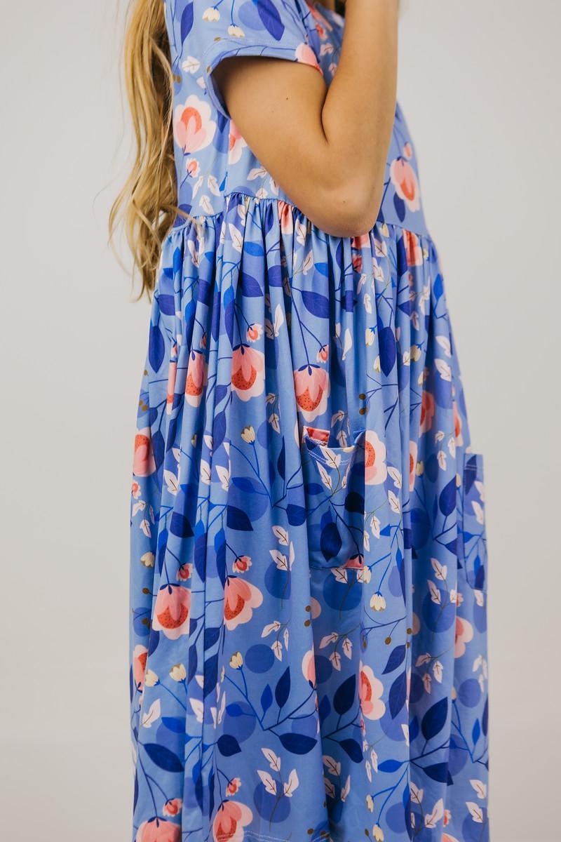 Mila & Rose ® Country Blooms S/S Pocket Twirl Dress — in-use photo