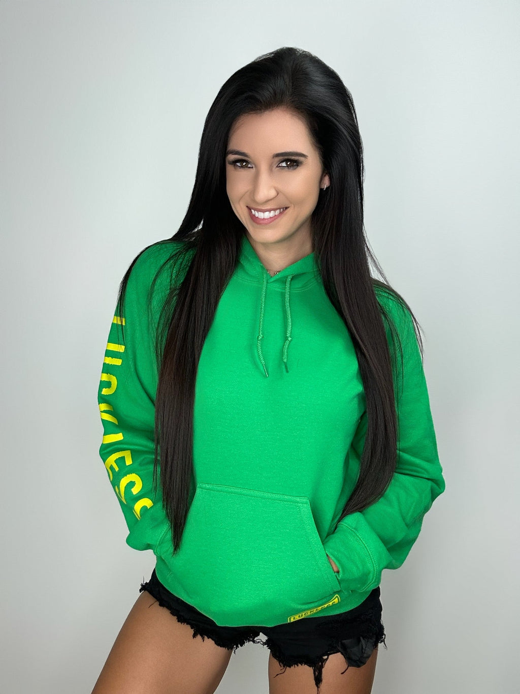 Luckless Outfitters Country Bitches Do It Better Hoodie — side view