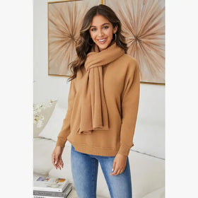 Italian Viscose Cozy Scarf - Camel