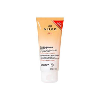 Nuxe After Sun Hair and Body Shampoo - Sulfate-Free, Paraben-Free, Moisturizing After Sun Care for Skin and Hair