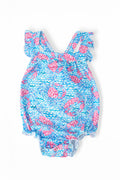 Mila & Rose ® Crab Walk Ruffle Cross Back Romper — main product shot
