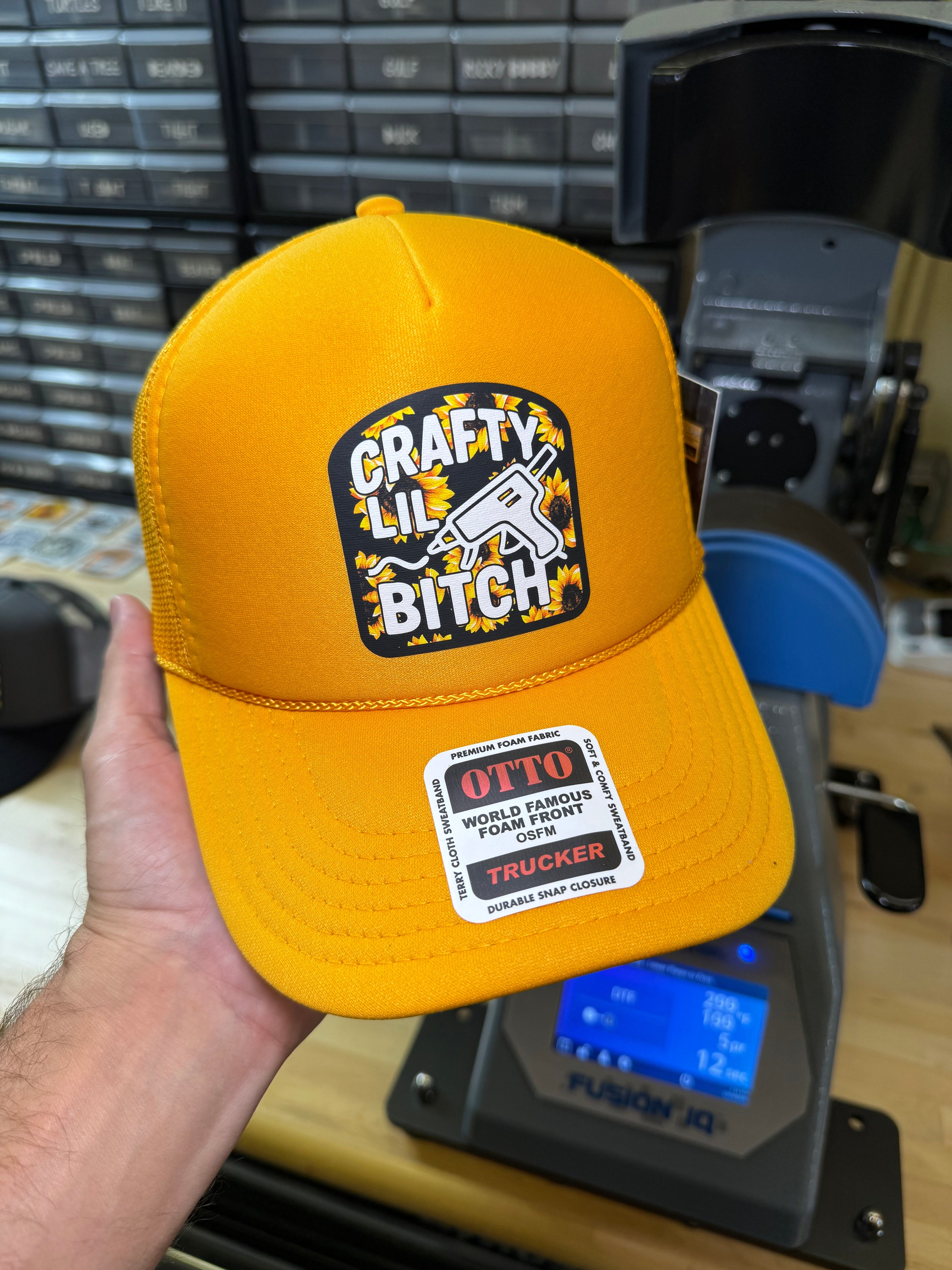Luckless Outfitters Crafty Lil B Trucker Hat — side view