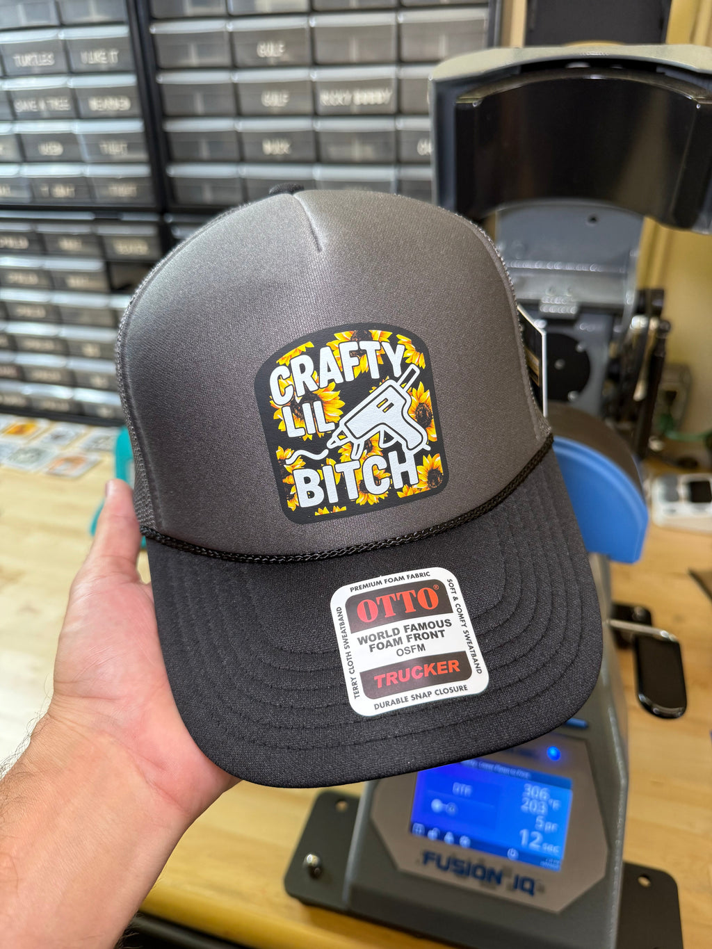 Luckless Outfitters Crafty Lil B Trucker Hat — back view