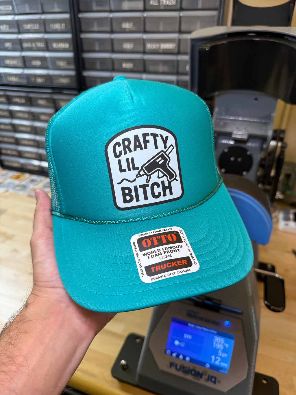 Luckless Outfitters Crafty Lil B Trucker Hat — alternative angle