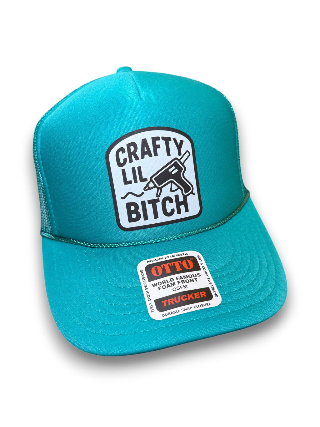 Luckless Outfitters Crafty Lil B Trucker Hat — detail close-up