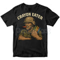 Pasimax "Crayon Eater" Funny Military T-Shirt - USMC Dark Humor Sarcastic Marine Tee, Premium 100% Cotton Veteran Humor Shirt