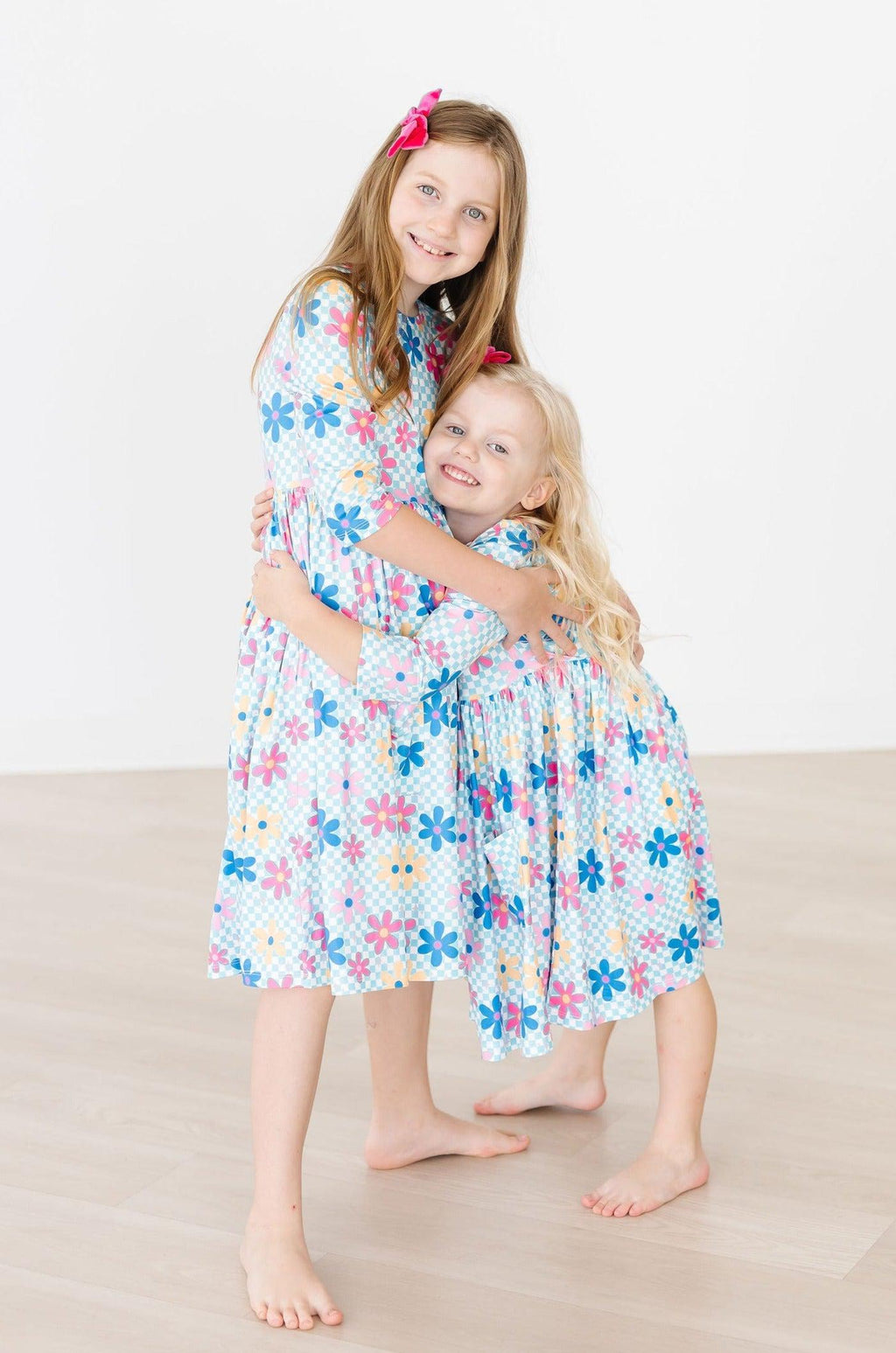 Mila & Rose ® SALE Crazy Daisy 3/4 Sleeve Pocket Twirl Dress — alternative angle