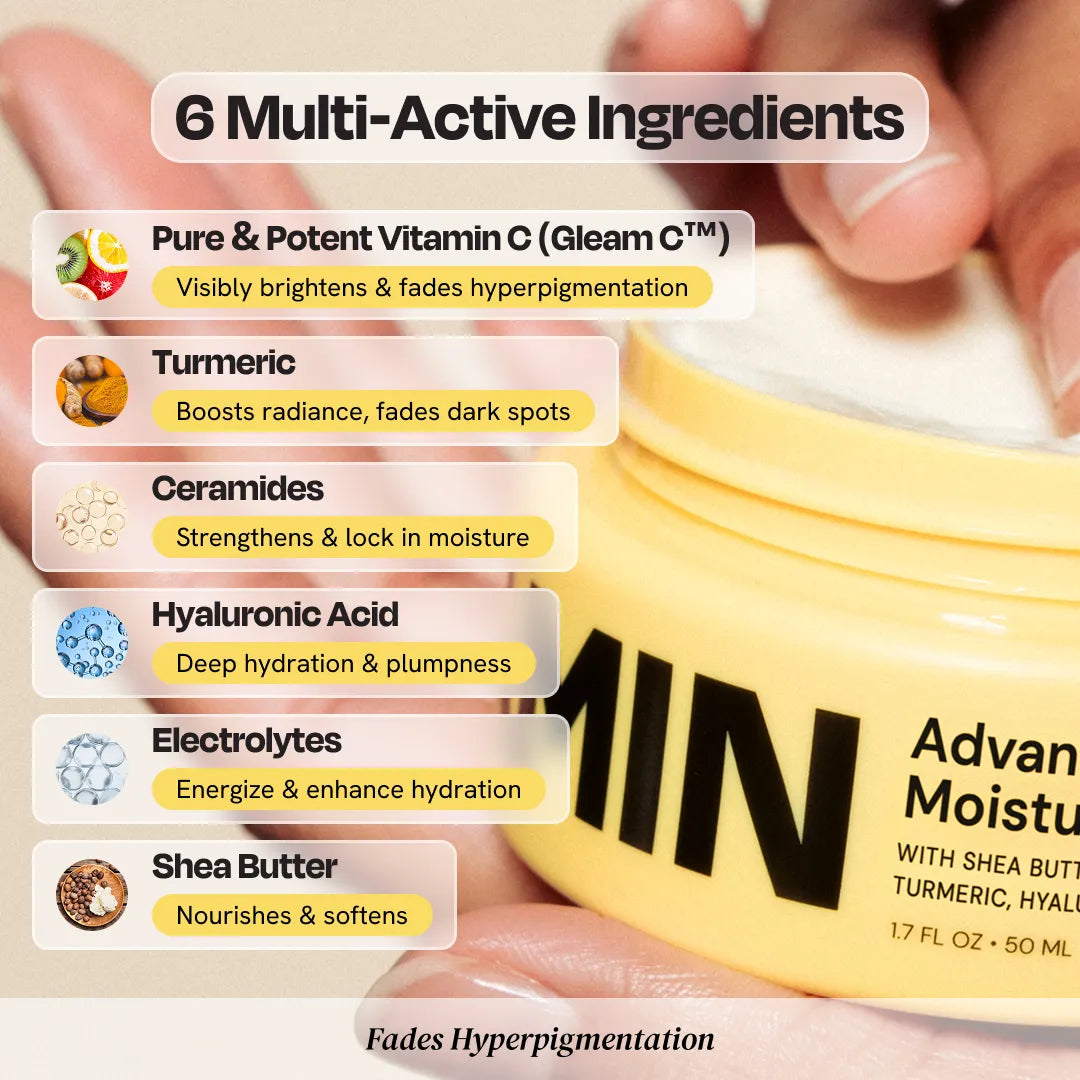Gleamin Advanced Brightening Moisturizer — daily hydrating brightening cream