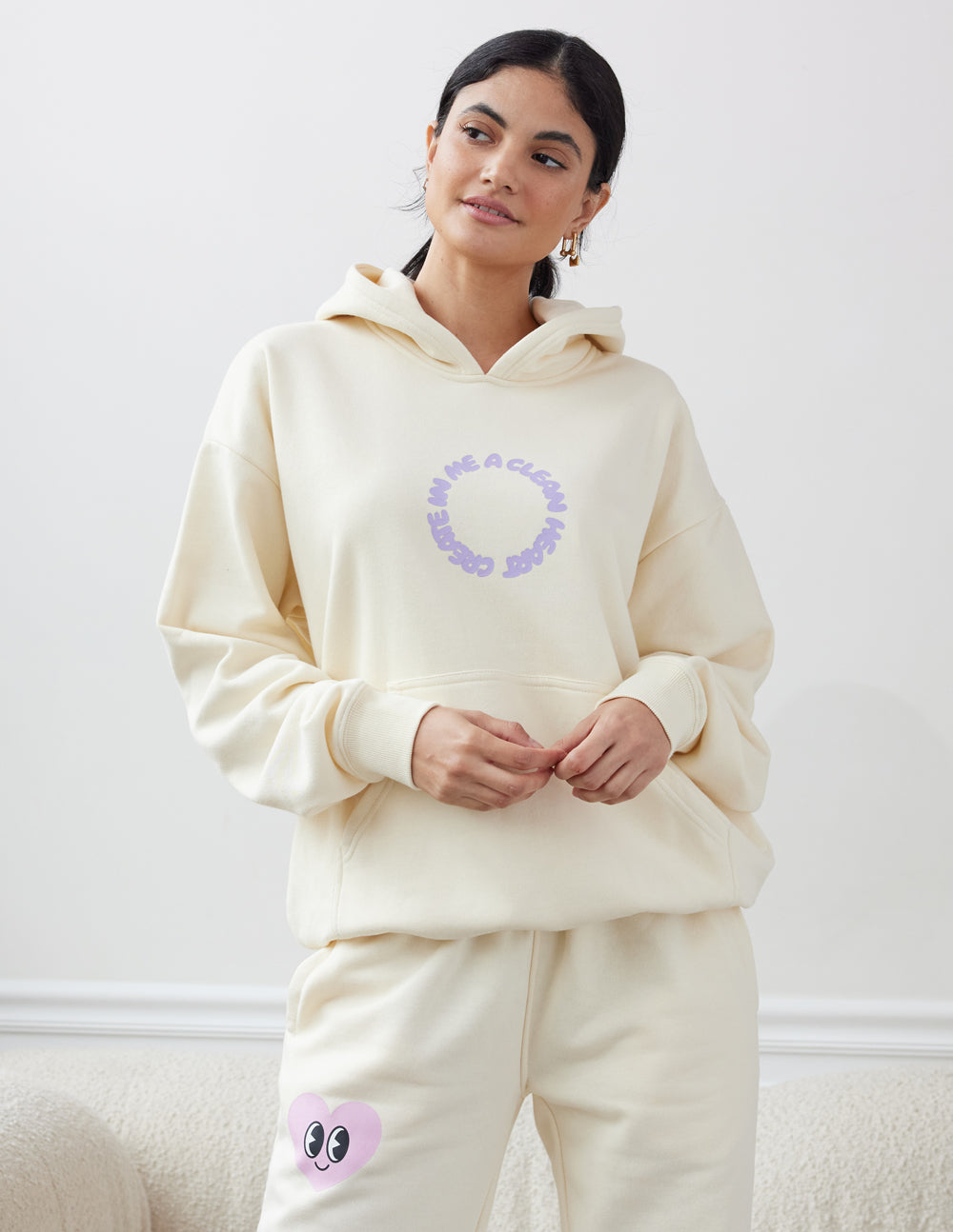 Elevated Faith Create in Me a Clean Heart Unisex Hoodie — back view