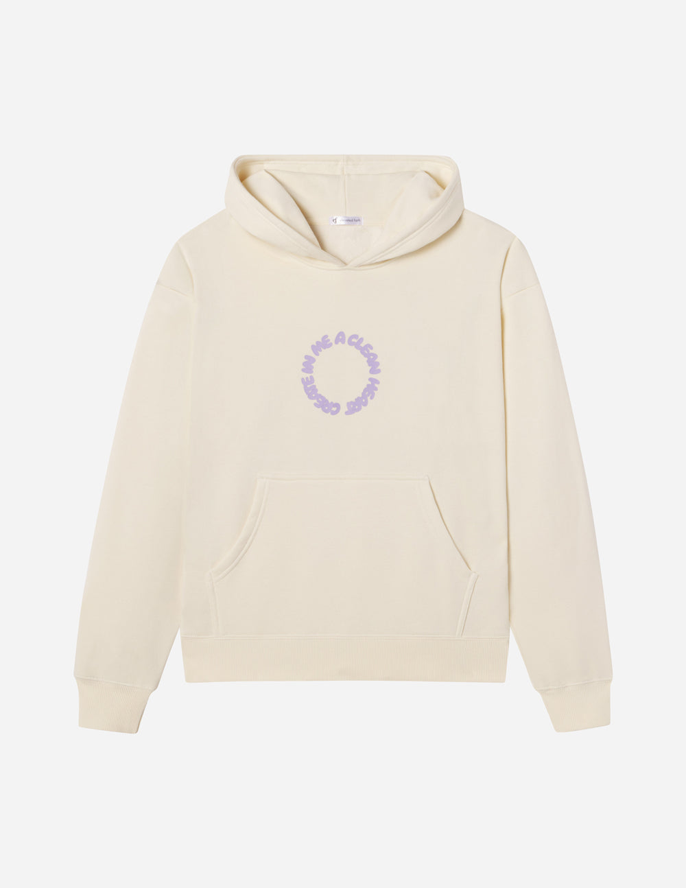 Elevated Faith Create in Me a Clean Heart Unisex Hoodie — flat-lay composition
