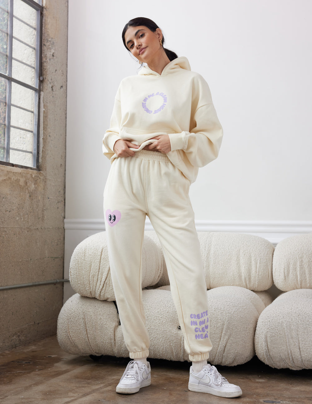 Elevated Faith Create in Me a Clean Heart Unisex Sweatpant — back view
