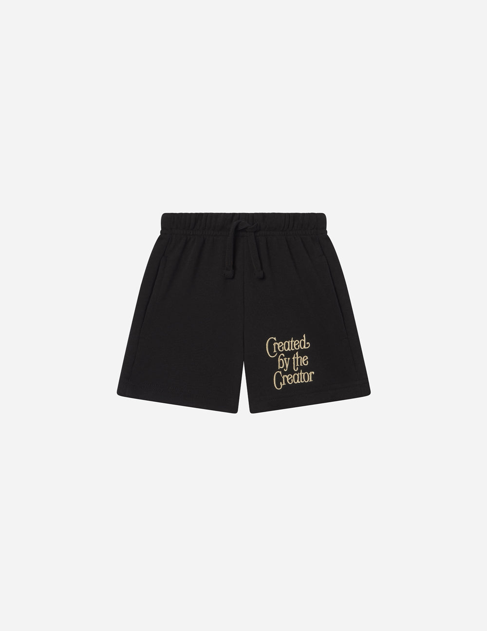 Elevated Faith Created by the Creator Kids Short — lifestyle worn / used context