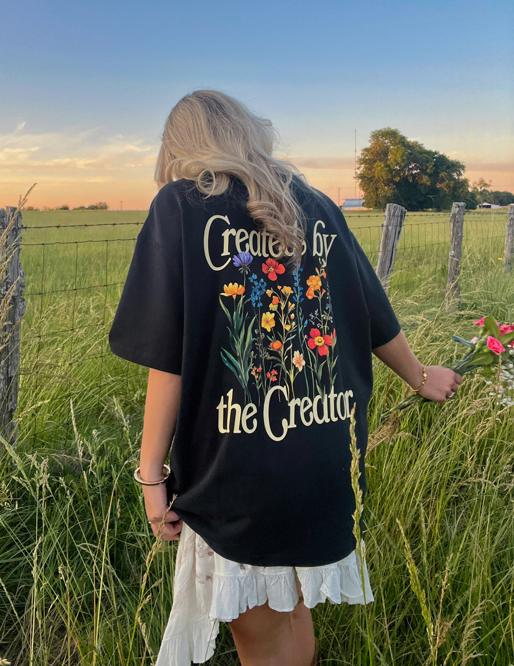 Elevated Faith Created by the Creator Unisex Tee — main product shot