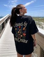 Elevated Faith Created by the Creator Unisex Tee — detail shot 6