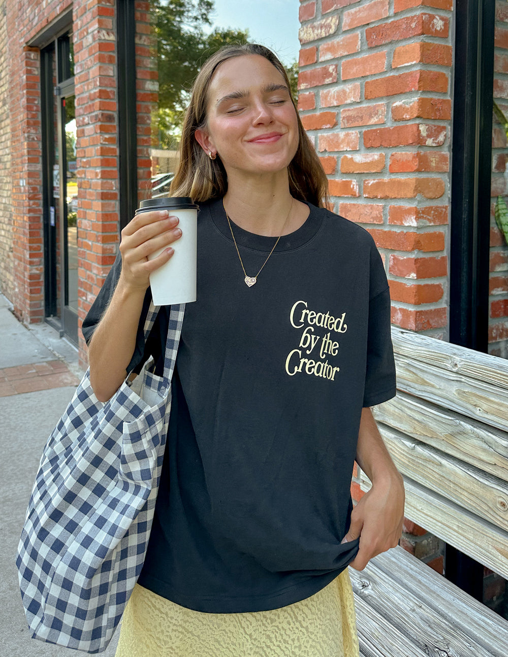 Elevated Faith Created by the Creator Unisex Tee — detail shot 10