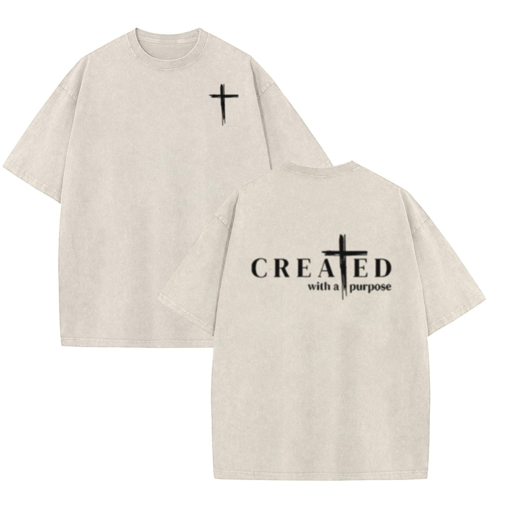 Pasimax "Created with a Purpose" Washed T-Shirt — main product shot