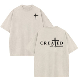 "Created with a Purpose" Washed T-Shirt