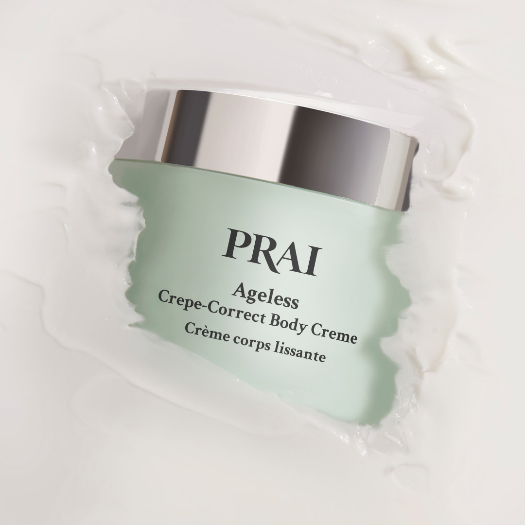 PRAI Beauty Ageless Crepe-Correct Body Creme — detail close-up