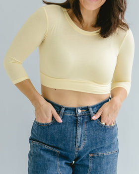 Crew Neck 3/4 Sleeve Halftee