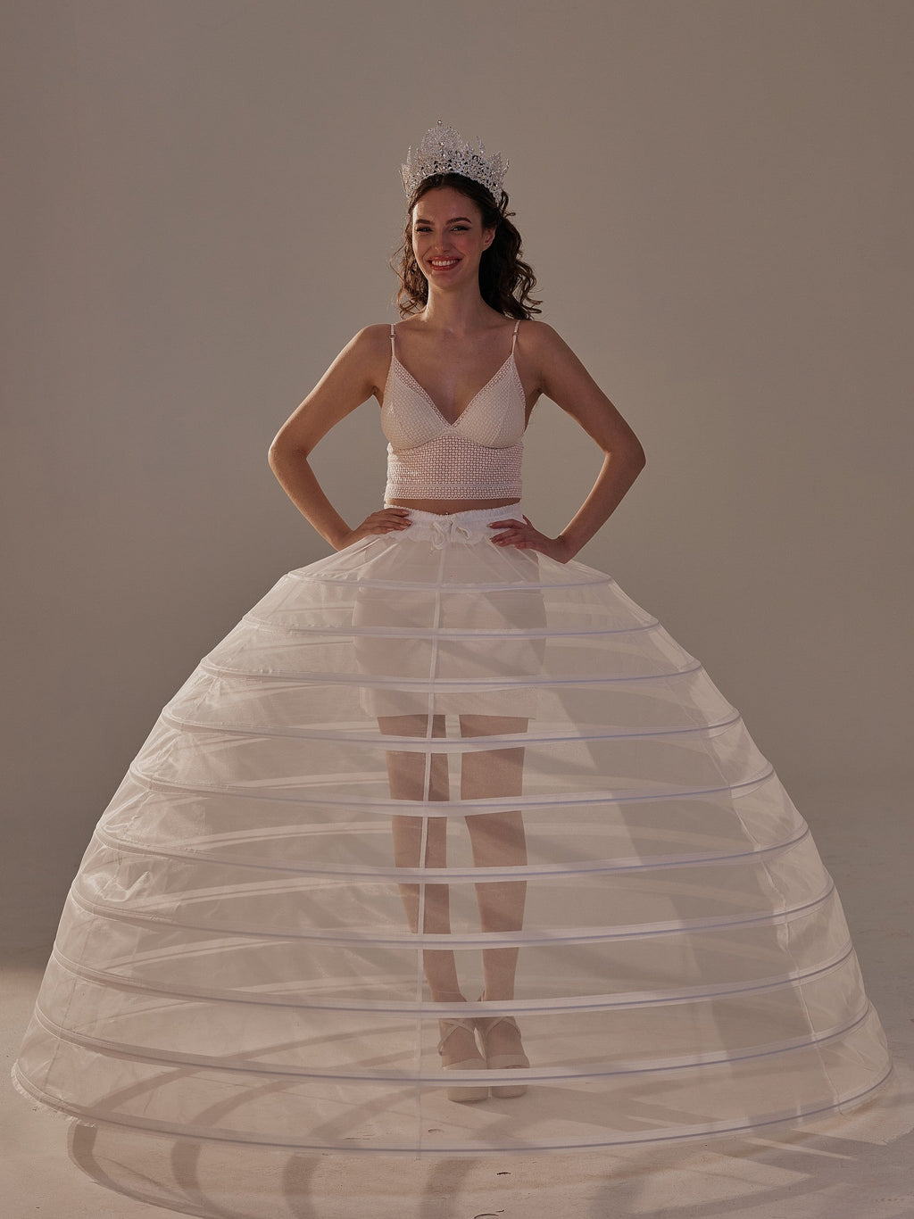 Crinoline Petticoat Skirt ,Hoop Skirt for Ball Gown, Wedding & Quinceañera Underskirt – Bridal Port