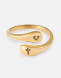 Elevated Faith Cross Equals Love Ring — main product shot