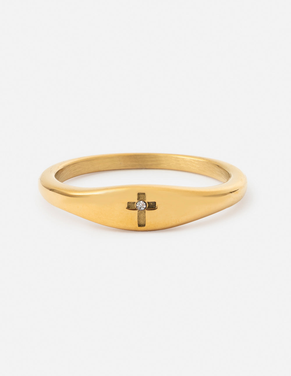 Elevated Faith Cross Gemstone Ring — main product shot