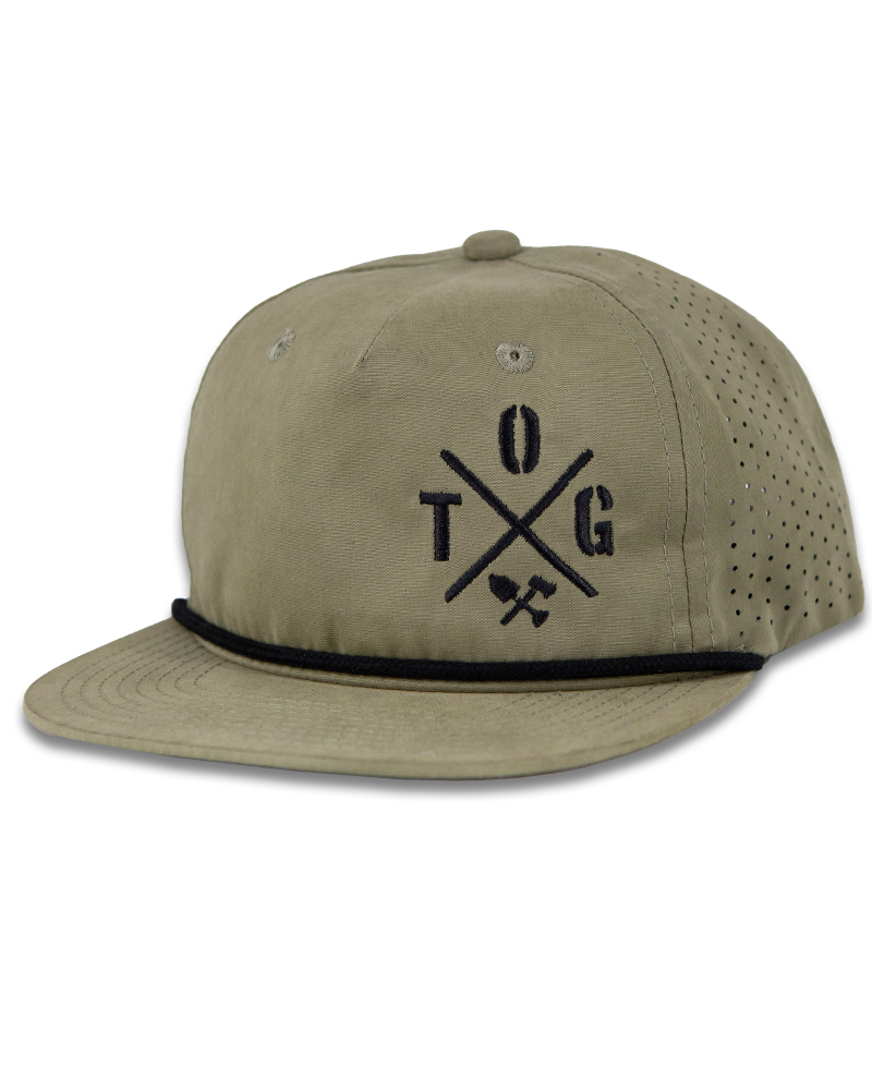Off The Grid Surplus Crossbar Hat — detail close-up