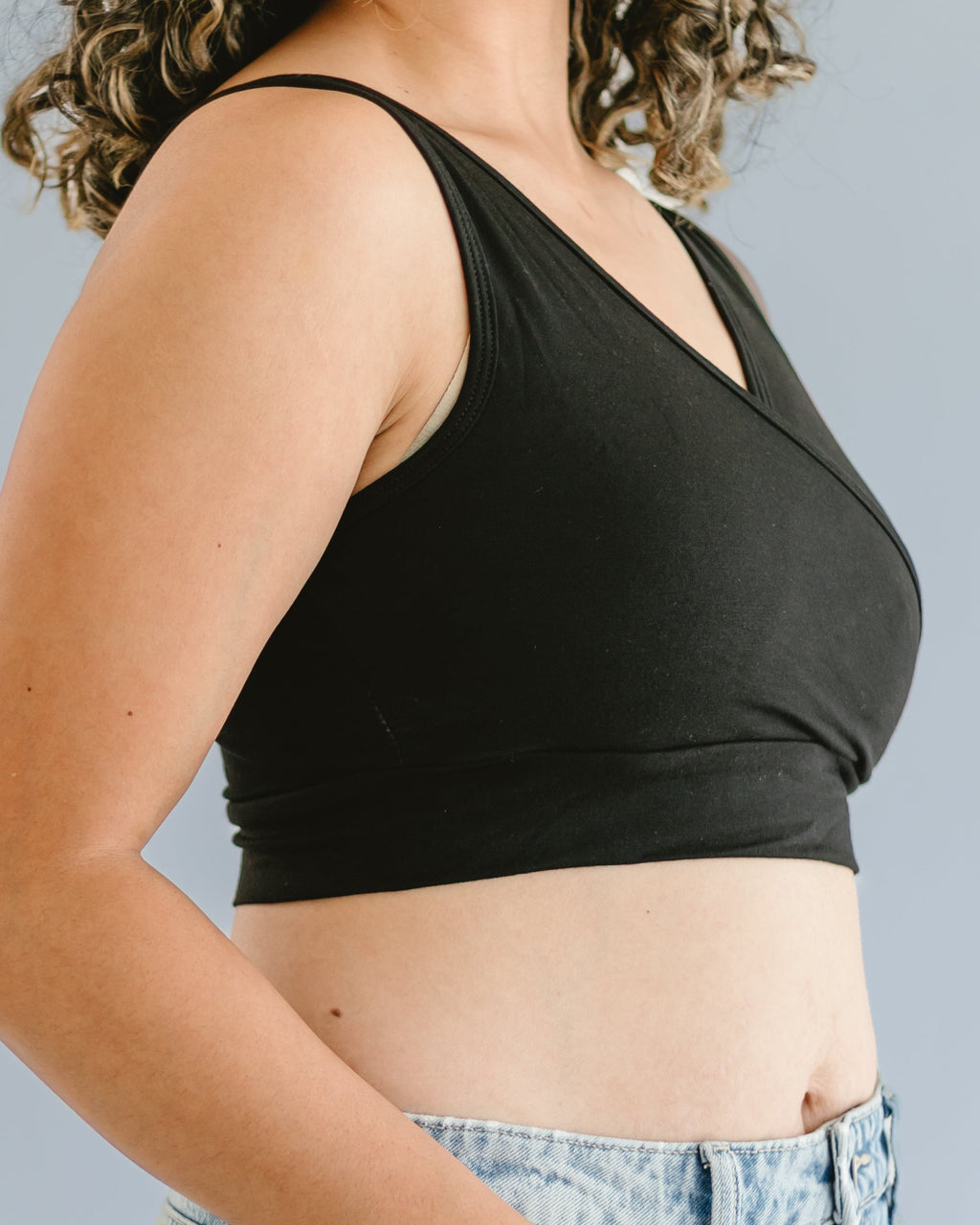 HALFTEE Layering Fashions Crossover Tank ( with pockets for insertable cups) — product category context