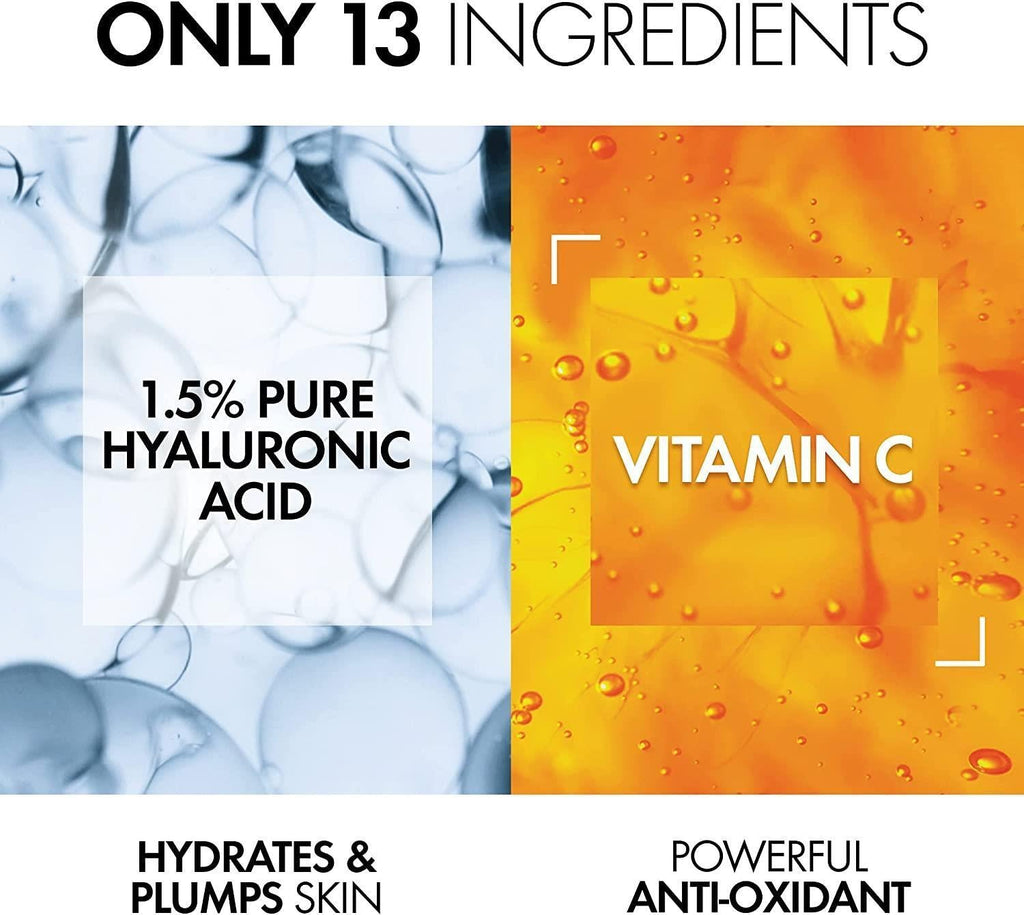 Vichy LiftActiv Supreme H.A. Epidermic Filler: Advanced Anti-Wrinkle Face & Eye Serum - Deeply Hydrating, Reduces Fine Lines, Hypoallergenic, 1.01 fl oz