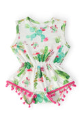 Mila & Rose ® Cute Cactus Pom Pom Romper — main product shot